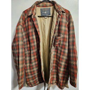 Abercrombie & Fitch Quilted Plaid Shirt sz M